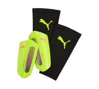 PUMA - ULTRA Light Strap, Espinilleras Unisexo, Yellow Alert-Puma Aged Silver, M - 030992