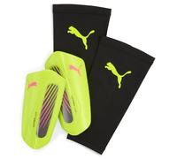 PUMA - ULTRA Light Strap, Espinilleras Unisexo, Yellow Alert-Puma Aged Silver, M - 030992