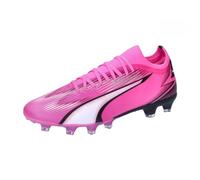 PUMA Ultra Match FG/AG, Soccer Shoe Unisex Adulto, Poison Pink White Black, 46 EU