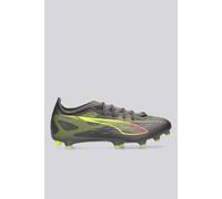 PUMA Ultra 5 Match FG/AG, Zapatillas de fútbol Unisex Adulto, Matte Aged Silver-Yellow Alert Aged Silver, 40 EU
