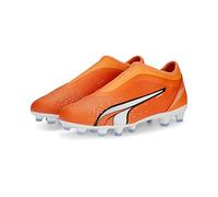 PUMA Ultra Match Ll Fg/Ag Jr, Botas de fútbol Unisex niños, Naranja, 38.5 EU