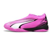 PUMA Ultra Match LL IT + Mid Jr, Soccer Shoe, Poison Pink White Black, 37 EU