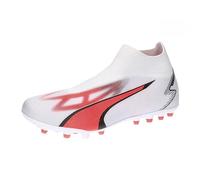 PUMA Ultra Match+ Ll MG, Zapatillas de fútbol Hombre, Blanco Black Fire Orchid, 42.5 EU