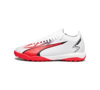 PUMA Ultra Match TT, Zapatillas de fútbol Hombre, White Black Fire Orchid, 44 EU