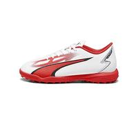PUMA Ultra Play TT Jr, Zapatillas de fútbol, Blanco Black Fire Orchid, 36 EU