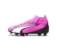 PUMA Ultra Pro FG/AG Jr, Soccer Shoe, Poison Pink White Black, 28 EU