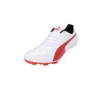 PUMA Unisex Adults Evospeed Sprint 14.5 Track and Field Shoe, PUMA White-PUMA Red-PUMA Silver, 37.5 EU