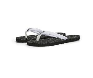 PUMA Unisex Adults' Fashion Shoes EPIC FLIP V2 LOGO POWER Flip-Flop, PUMA WHITE-PUMA BLACK-COOL MID GRAY, 43