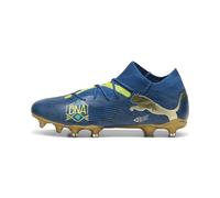 Puma Unisex Adults Future 7 Match BNA FG/AG Soccer Shoe, Sailing Blue-Marine Blue-PELÉ Yellow-Grassy Green-Gold, 46 EU