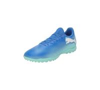 PUMA Unisex Adults Future 7 Play TT Soccer Shoe, HYPERLINK Blue-Mint-PUMA White, 44 EU