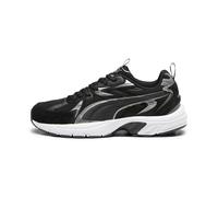 Puma Unisex Adults Milenio Tech Suede Sneaker, Puma Black-Puma Aged Silver-Cool Dark Gray, 38 EU