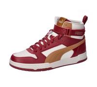 PUMA Unisex Adults RBD GAME Sneaker, ALPINE SNOW-CARAMEL LATTE-INTENSE RED, 38.5 EU
