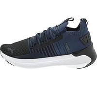 PUMA Softride Symmetry Fuzion, Road Running Shoe Unisex Adulto, Black-Club Navy White, 42.5 EU