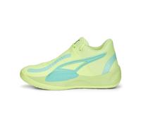 PUMA Unisex Adults' Sport Shoes RISE NITRO Basketball Shoe, FAST YELLOW-ELECTRIC PEPPERMINT, 42
