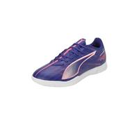 Puma Unisex Adults Ultra 5 Play IT Soccer Shoe, Lapis Lazuli-Puma White-Sunset Glow, 40.5 EU