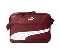 PUMA Unisex - Bolso bandolera retro para adultos Campus Reporter, Burdeos/Blanco