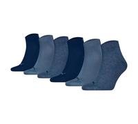 Puma Unisex Calcetines de Cuarto, 6er Paquete - Cuartos Lisos Ecom 6P, Logo, Uni
