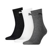 Puma Unisex Calcetines de Deporte,3 Par - Short Crew Calcetines,Tenis,Monocromo