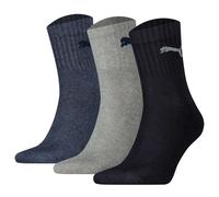 Puma Unisex Calcetines de Deporte,3 Par - Short Crew Calcetines,Tenis,Monocromo