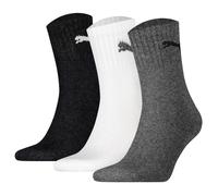 Puma Unisex Calcetines de Deporte,3 Par - Short Crew Calcetines,Tenis,Monocromo