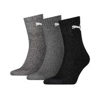 Puma Unisex Calcetines de Deporte,3 Par - Short Crew Calcetines,Tenis,Monocromo
