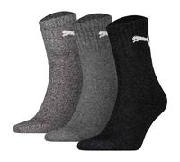 Puma Unisex Calcetines de Deporte,3 Par - Short Crew Calcetines,Tenis,Monocromo