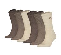 Puma Unisex Calcetines de Deporte, 6 Par - Calcetines Tenis, Crew Monocromo