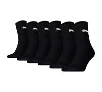 Puma Unisex Calcetines de Deporte,6 Par - Short Crew Calcetines,Tenis,Monocromo