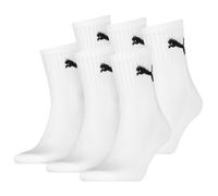 Puma Unisex Calcetines de Deporte,6 Par - Short Crew Calcetines,Tenis,Monocromo