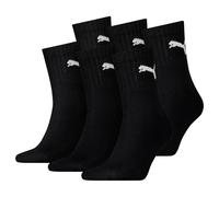 Puma Unisex Calcetines de Deporte,6 Par - Short Crew Calcetines,Tenis,Monocromo