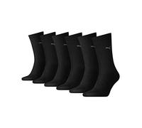 PUMA Unisex Corto Crew Calcetines Básico Calcetines de Deporte Pack 6er - negro (200), 43/46