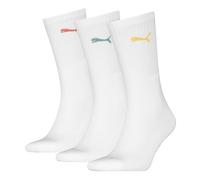 PUMA 7312 Calcetines de tripulación, Blanco Combo, 43-46 (Pack de 3) Unisex Adulto