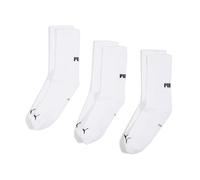 Puma - Calcetines Cushioned Next Crew (3 Pares), Unisex, White, 39-42