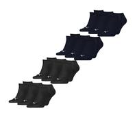 PUMA Unisex Hombre Mujer Calcetines de Deporte Botines Lisos - 12er Paquete