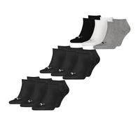 PUMA Unisex Hombre Mujer Calcetines de Deporte Botines Lisos - 9er Paquete