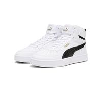 PUMA Caven 2.0 Mid Jr, Sneaker, White Black Gold, 38.5 EU