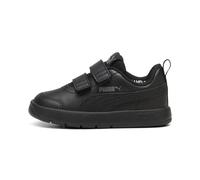 PUMA Unisex Kids COURTFLEX V3 V INF Sneaker, PUMA Black-PUMA Black-Cast Iron, 22 EU
