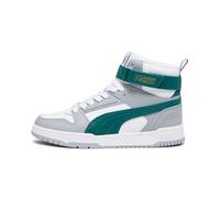 PUMA Unisex Kids Rbd Game Jr Zapatillas, Puma White Malachite Cool Mid Gray Gold, 39 EU