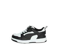 Puma Unisex Kids Rebound V6 LO AC+ PS Sneaker, Puma White-Puma Black, 34 EU