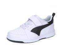 Puma Unisex Kids Rebound V6 LO AC+ PS Sneaker, Puma White-Puma Black-Puma Black, 33 EU