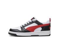 PUMA Unisex Kids Rebound V6 Lo Jr Zapatillas, Puma White For All Time Red Puma Black, 38 EU