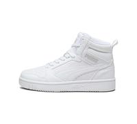 PUMA Unisex Kids Rebound V6 Mid Jr Zapatillas, White Cool Light Gray, 37 EU