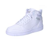 PUMA Unisex Kids Rebound V6 Mid Jr Zapatillas, White Cool Light Gray, 39 EU