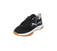 PUMA Unisex Kids Varion li Jr Zapatos de cancha de interior, Black Cool Light Gray Yellow Blaze Gum, 35 EU