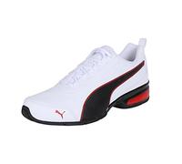 PUMA Leader VT SL, Road Running Shoes Unisex Adulto, White Black-Flame Scarlet, 40.5 EU