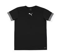 PUMA Unisex niños Shirt, Puma Black-Smoked Pearl-puma White, 140