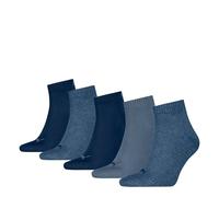 PUMA Quarter Plain Cuarto, Azul Vaquero-Nuevo, 35-38 (Pack de 5) Unisex Adulto