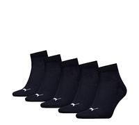 PUMA Unisex Quarter Plain, Calcetines Unisex adulto, Black, 39-42