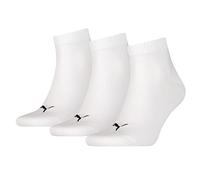 PUMA Unisex Quarter Plain, Calcetines Unisex adulto, Blanco 02, 39-42