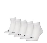 PUMA Unisex Quarter Plain, Calcetines Unisex adulto, Blanco, 35-38